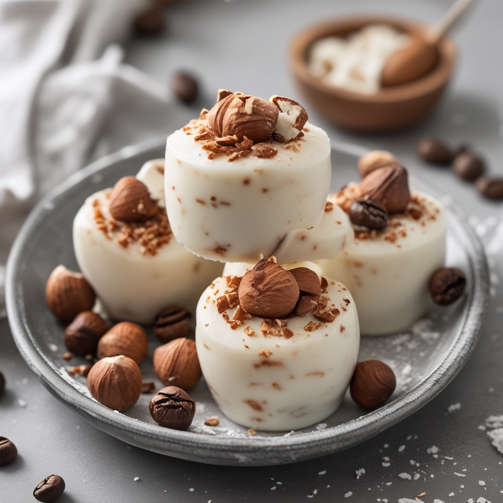 Hazelnut Coffee Protein Frozen Yogurt Bites