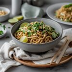 This vegan thai peanut noodle salad
