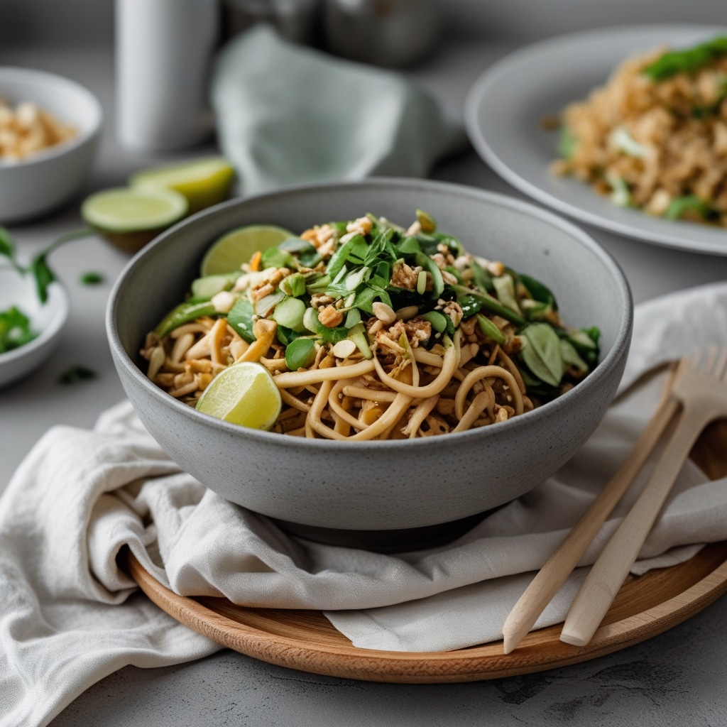 This vegan thai peanut noodle salad