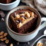 5-Minute Chocolate Peanut Butter Mug Cake