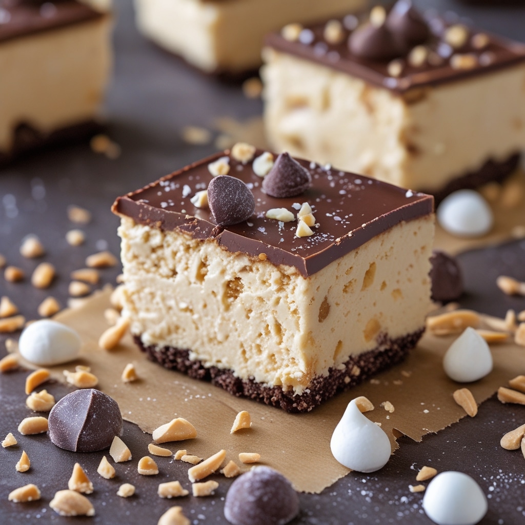 Frozen Peanut Butter Chocolate Cheesecake Bites