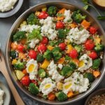 High-Protein Veggie Bake with Cottage Cheese