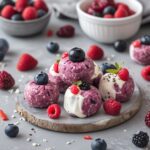 Greek Yogurt Berry Protein Bites
