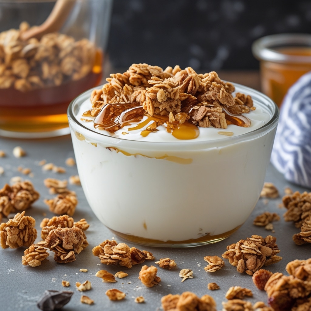 Greek Yogurt Honey Granola Clusters