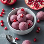 Acai Pomegranate Protein Frozen Yogurt Balls