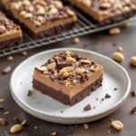 No-Bake Peanut Butter Brownie Protein Bars