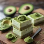 Avocado Matcha Protein Frozen Yogurt Bars