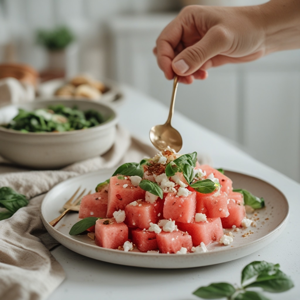 Watermelon Feta Summer Salad