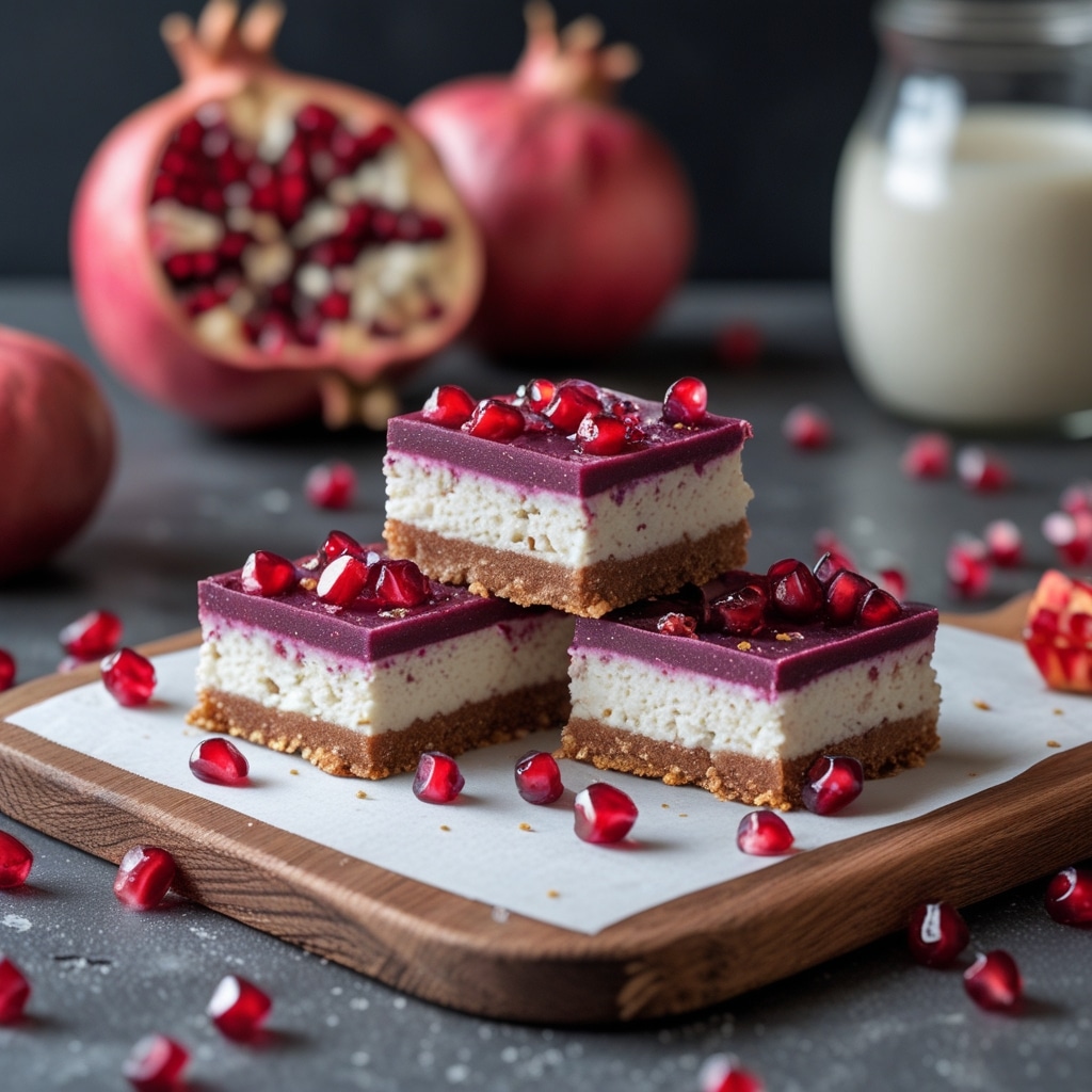Pomegranate Acai Protein Cottage Cheese Bars