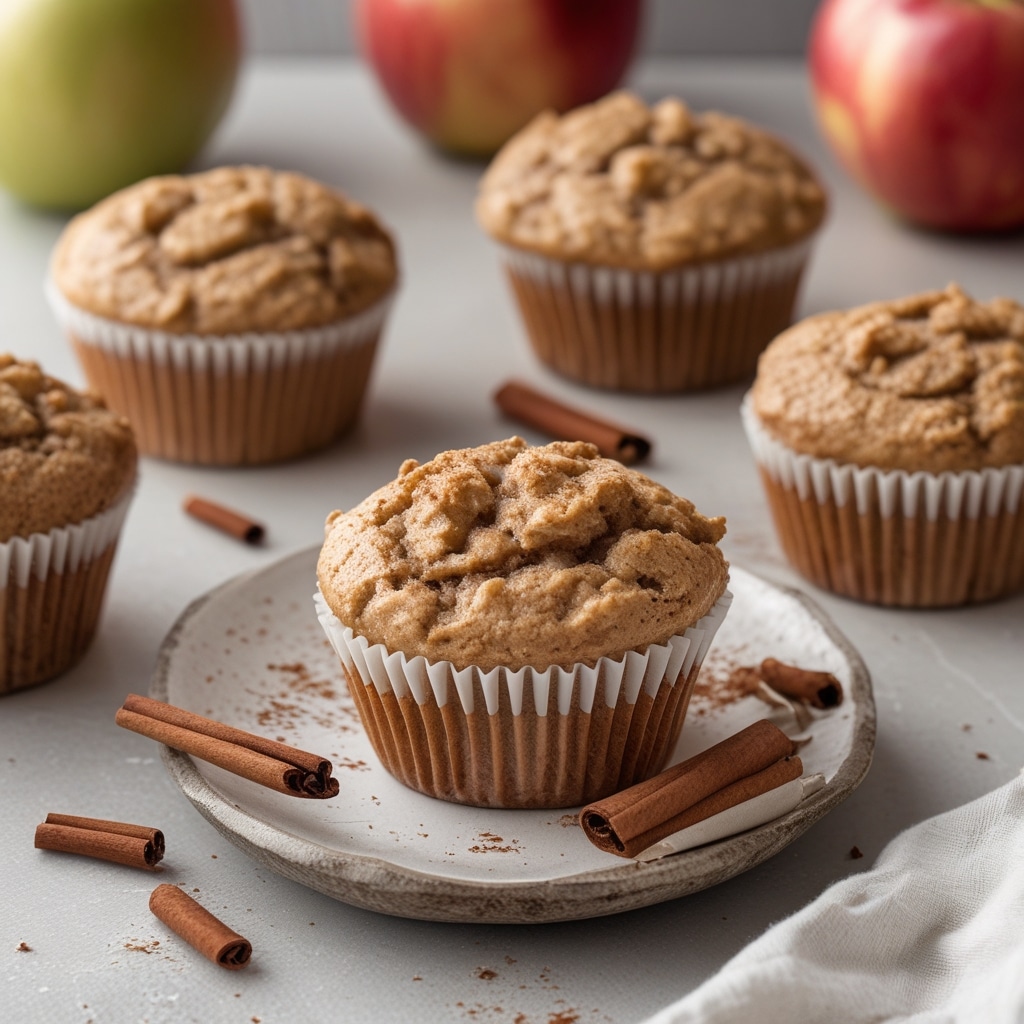 Apple Cinnamon Protein Muffins for Busy Moms
