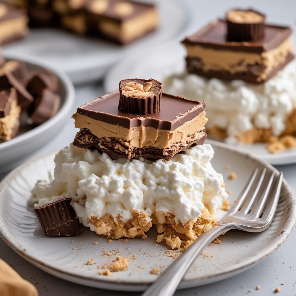 Cottage Cheese & Peanut Butter Snickers Dessert