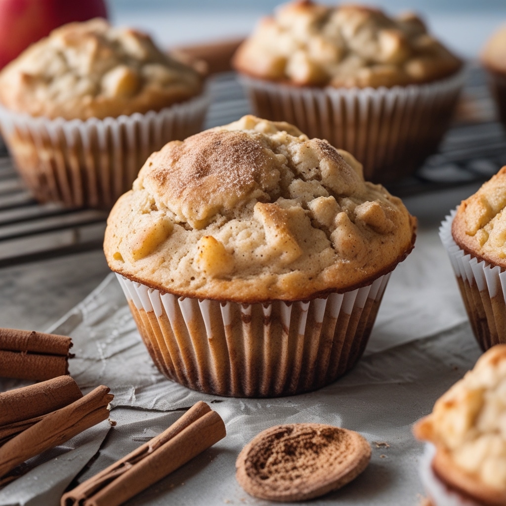 Cottage Cheese Apple Cinnamon Protein Muffins