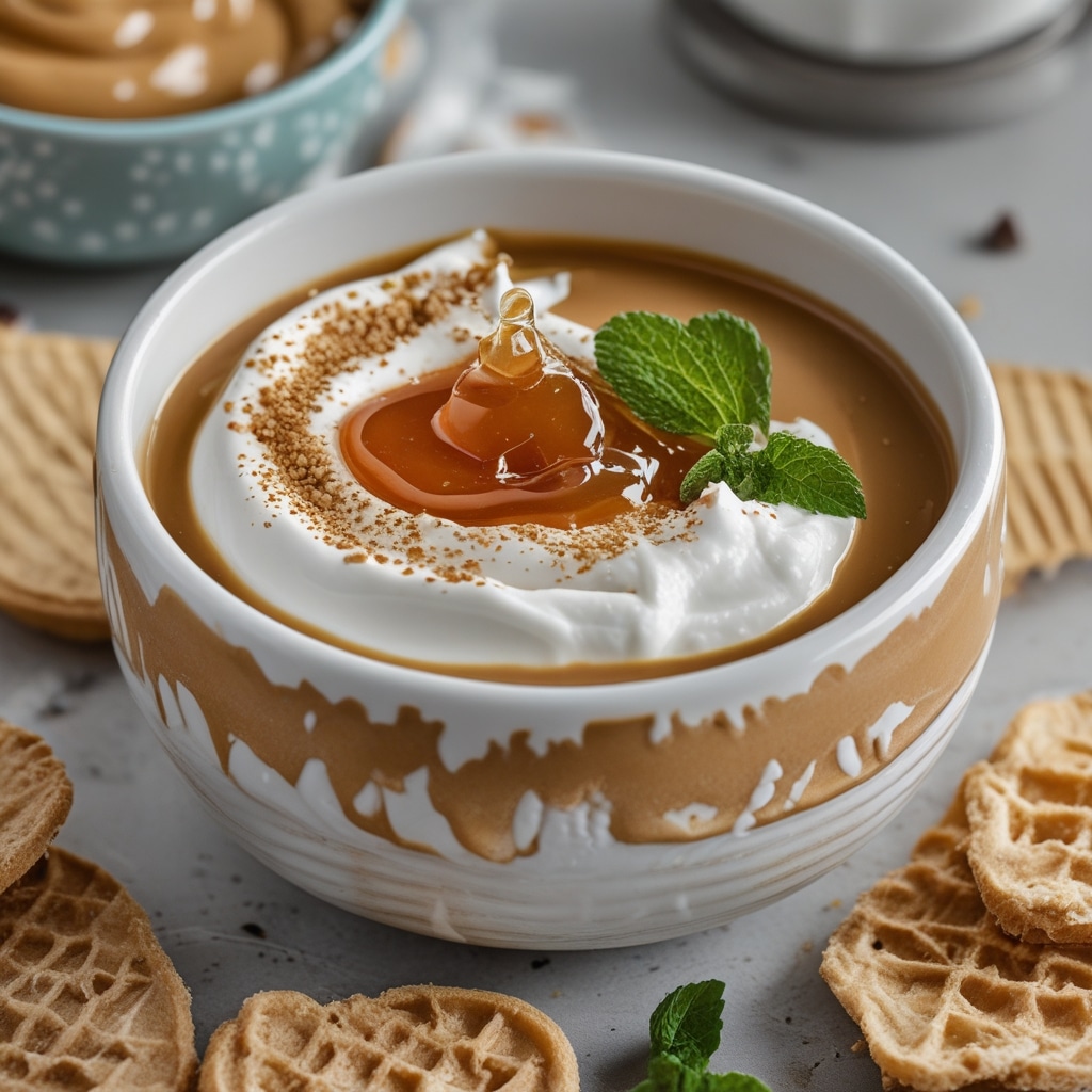 Peanut Butter Honey Greek Yogurt Dip [3 Ingredients]