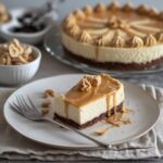 Keto Cottage Cheese Peanut Butter Cheesecake