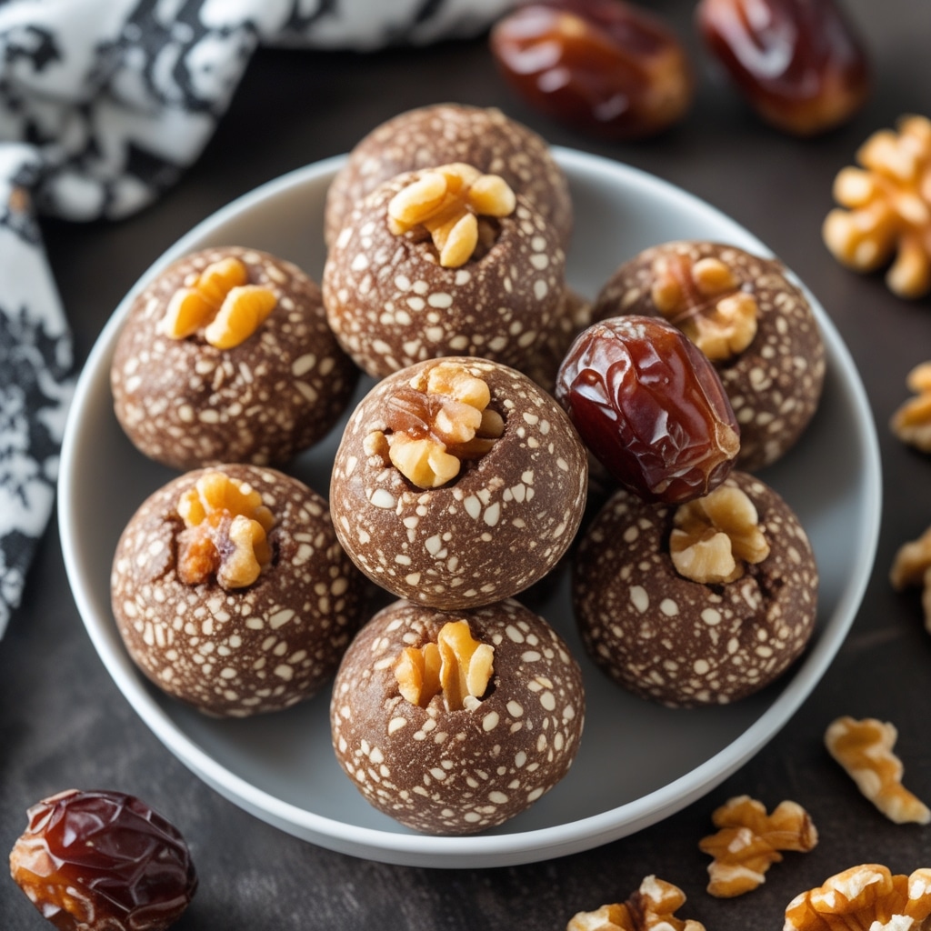 High Protein Date Walnut Energy Balls