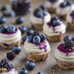 Blueberry Cheesecake Frozen Yogurt Bites
