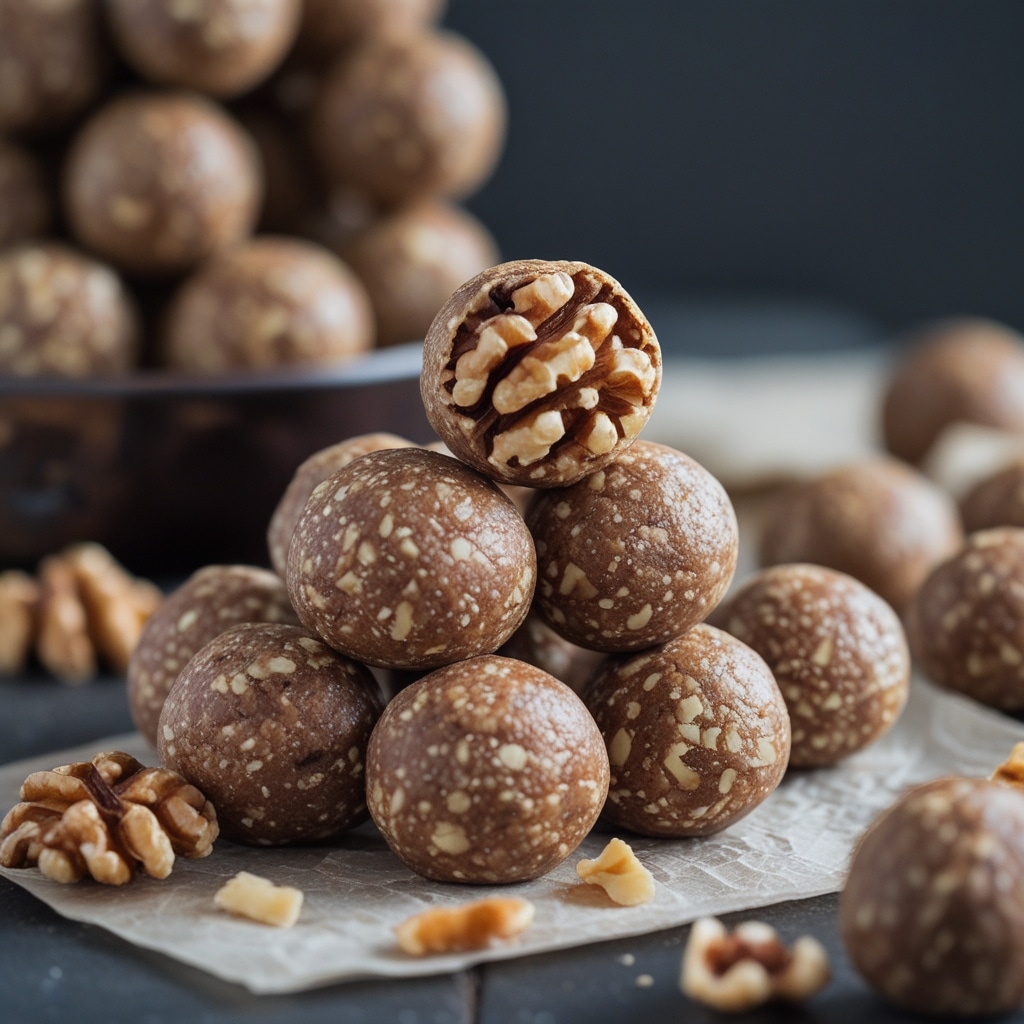 High Protein Maple Walnut Energy Balls