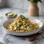 Creamy Chickpea Feta Avocado Salad