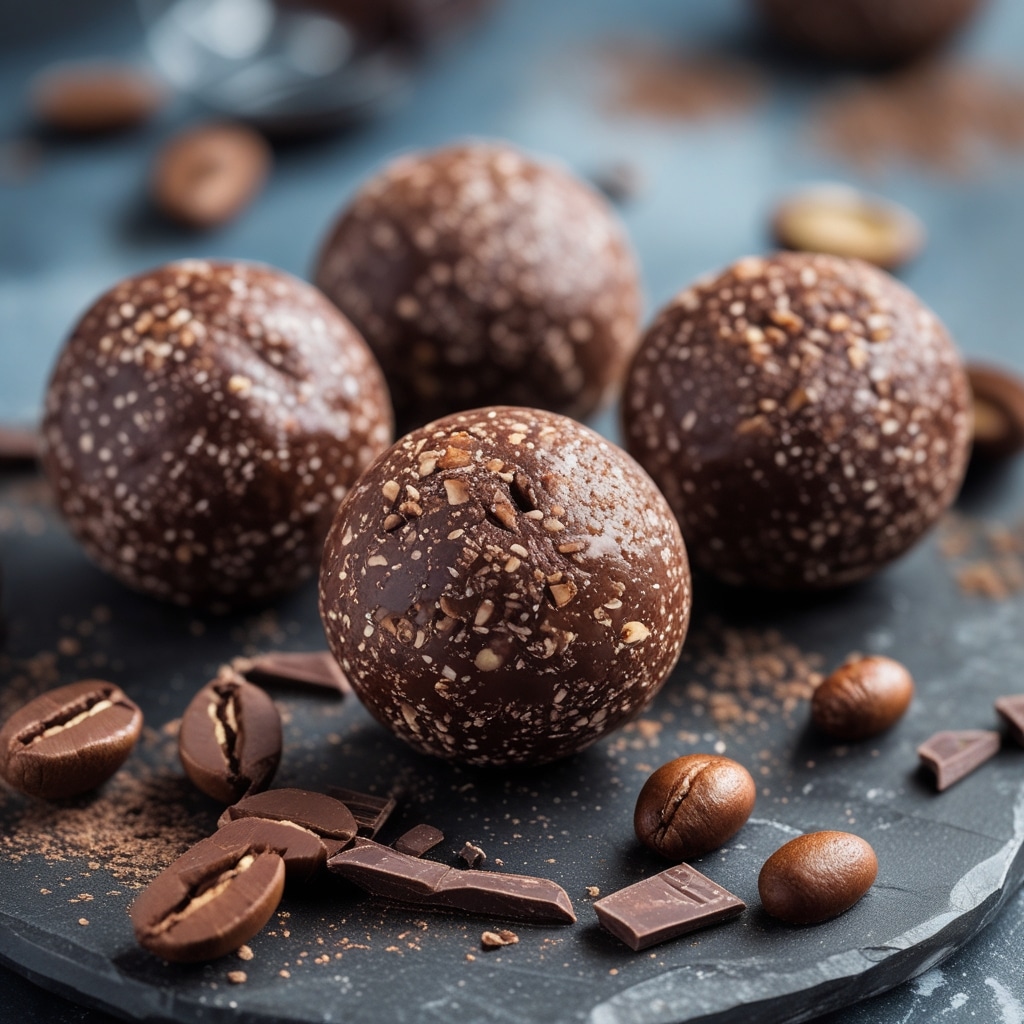 Espresso Dark Chocolate Protein Energy Balls