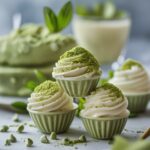 Matcha Vanilla Protein Frozen Yogurt Bites