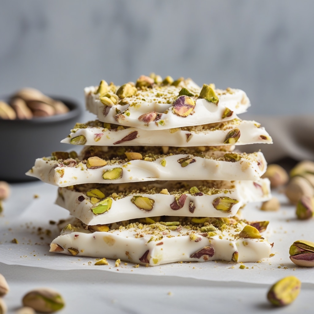 Frozen Greek Yogurt Pistachio Bark