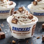 High Protein Snickers Frozen Yogurt Cups