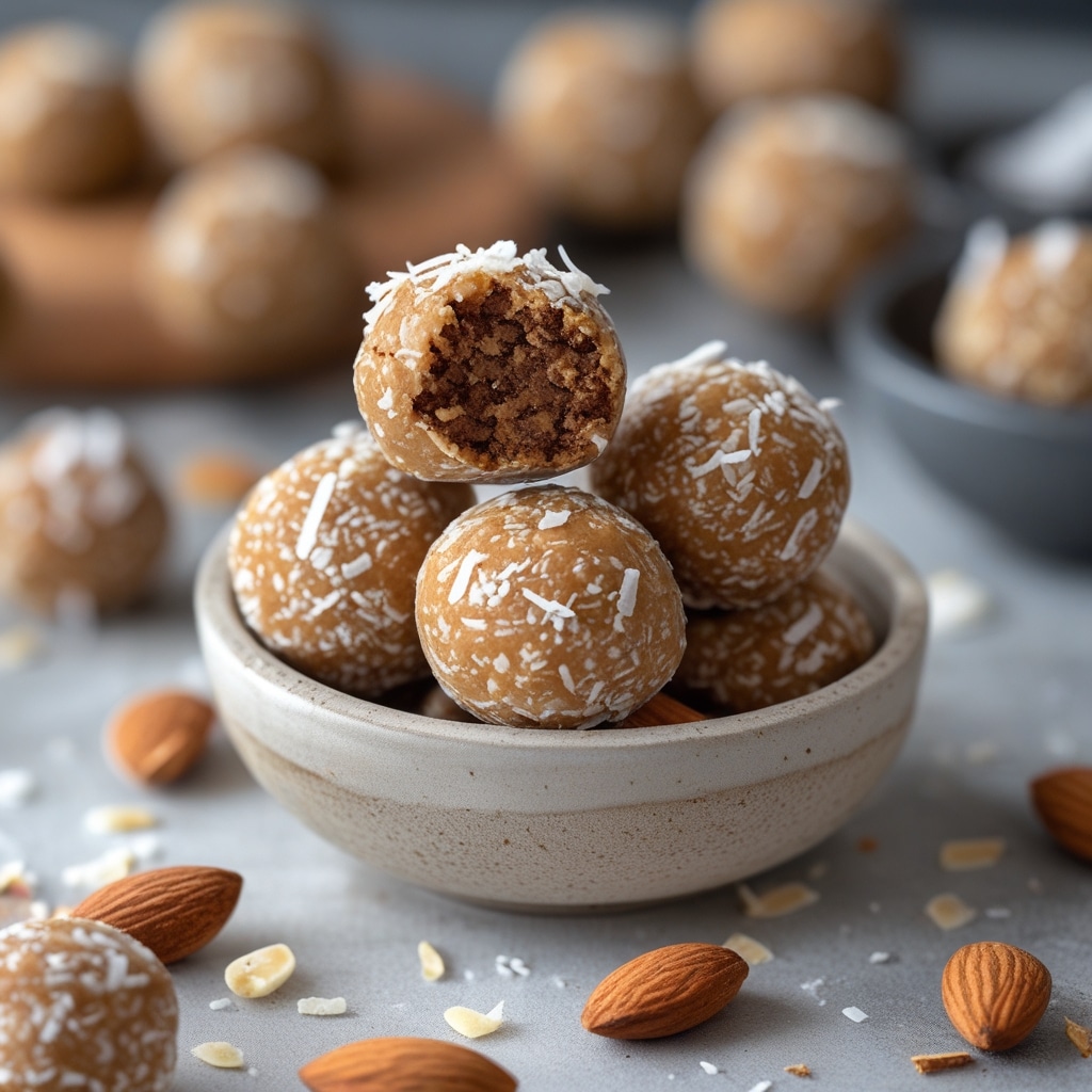 Almond Butter Coconut Protein Energy Balls