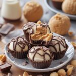 Frozen Greek Yogurt Peanut Butter Bites With Chocolate