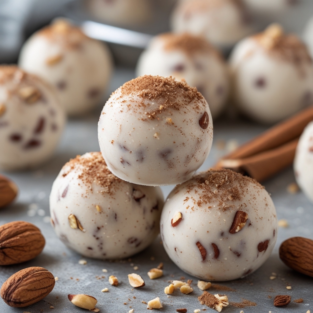 Brazil Nut Cinnamon Protein Frozen Yogurt Balls