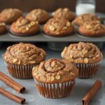 Greek Yogurt Banana Oat Muffins with Cinnamon Swirl