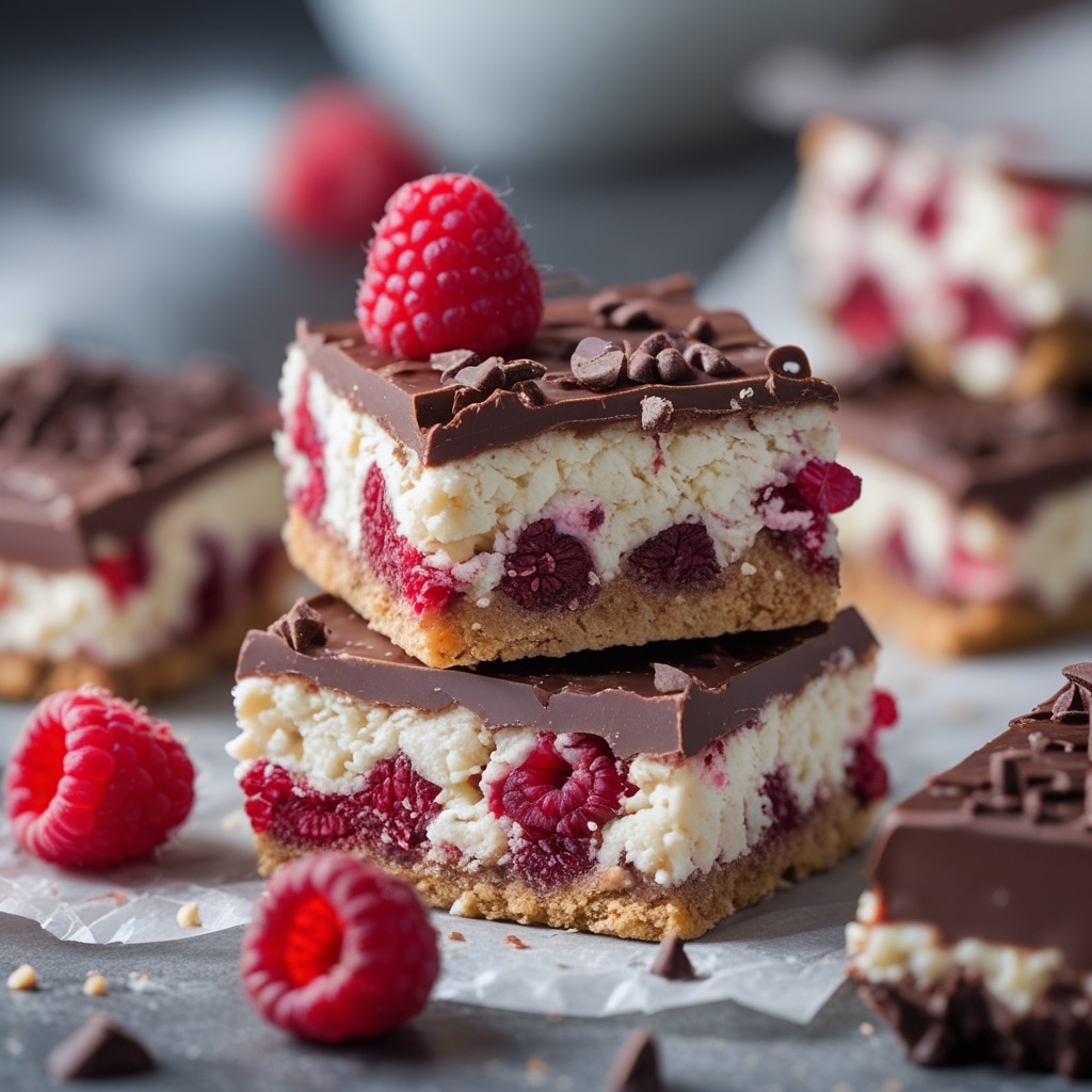 Dark Chocolate Raspberry Protein Cottage Cheese Bars