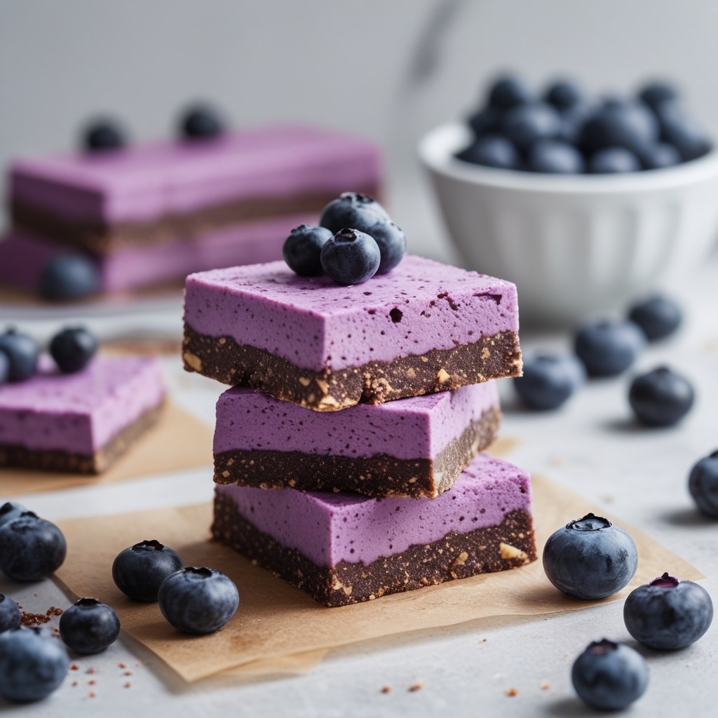 Blueberry Acai Protein Frozen Yogurt Bars