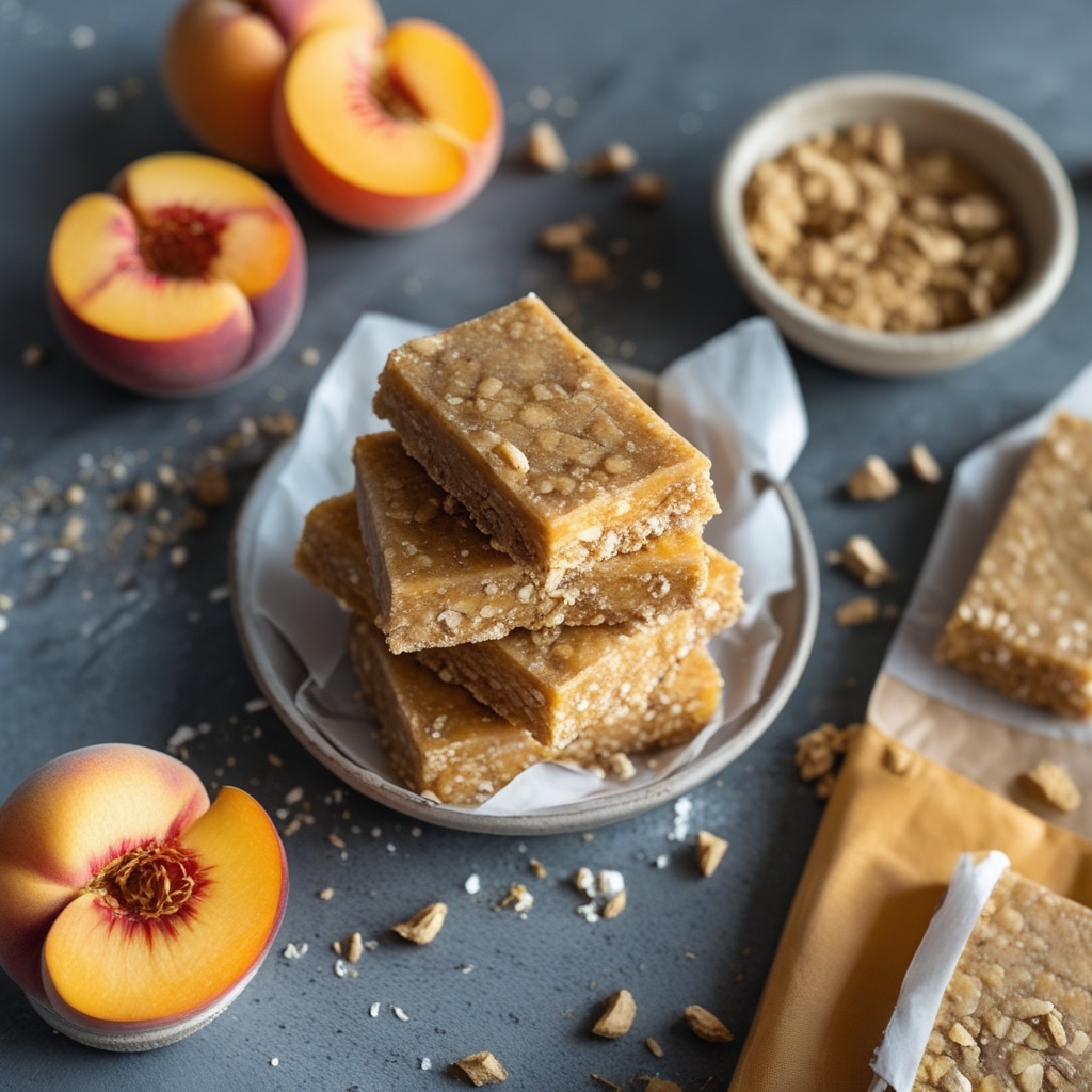 Peach Ginger Protein Energy Bars