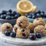 Blueberry Lemon Protein Energy Balls