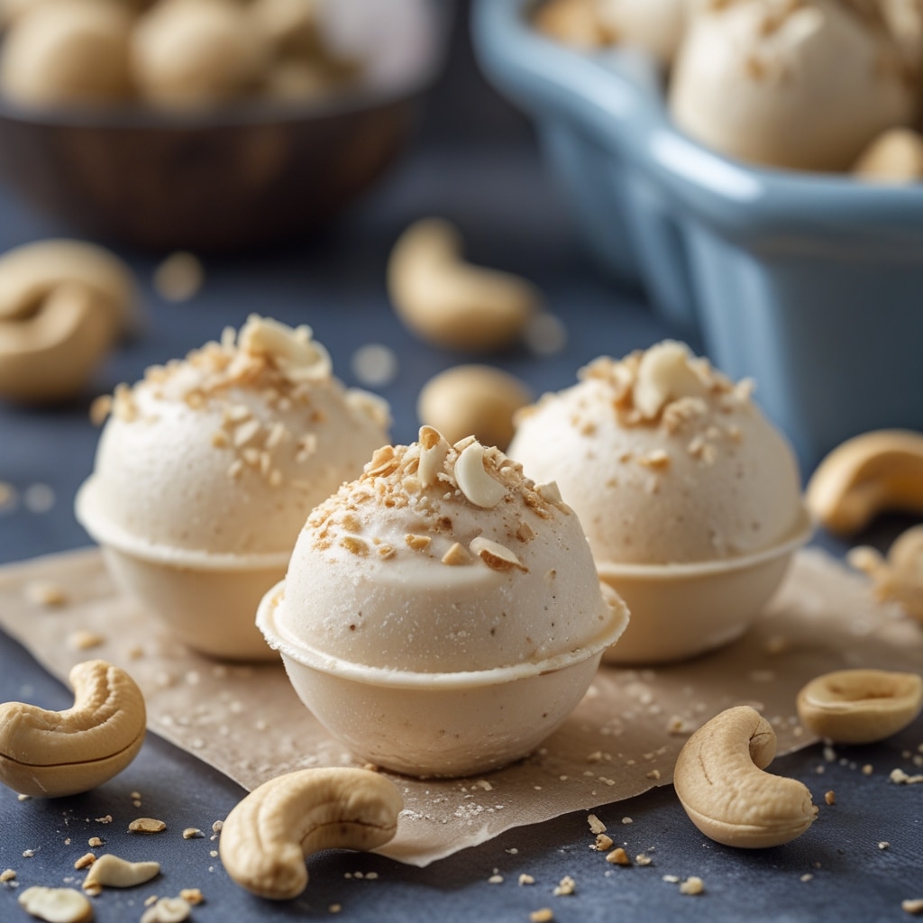Cashew Vanilla Protein Frozen Yogurt Bites