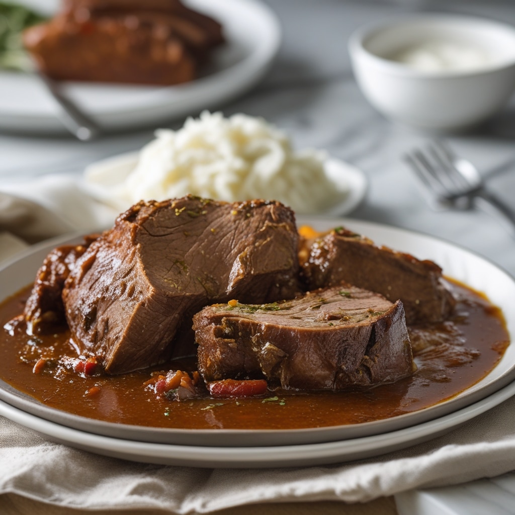 Crock Pot BBQ Beef Pot Roast