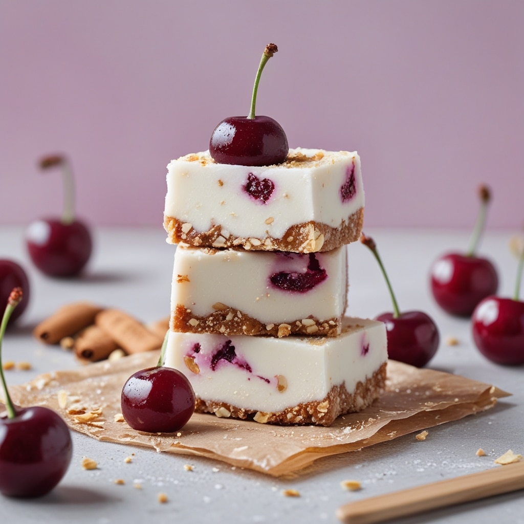 Cherry Amaretto Protein Frozen Yogurt Bars