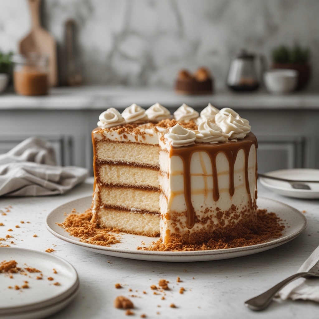 Caramel Coffee Buttercream Cake