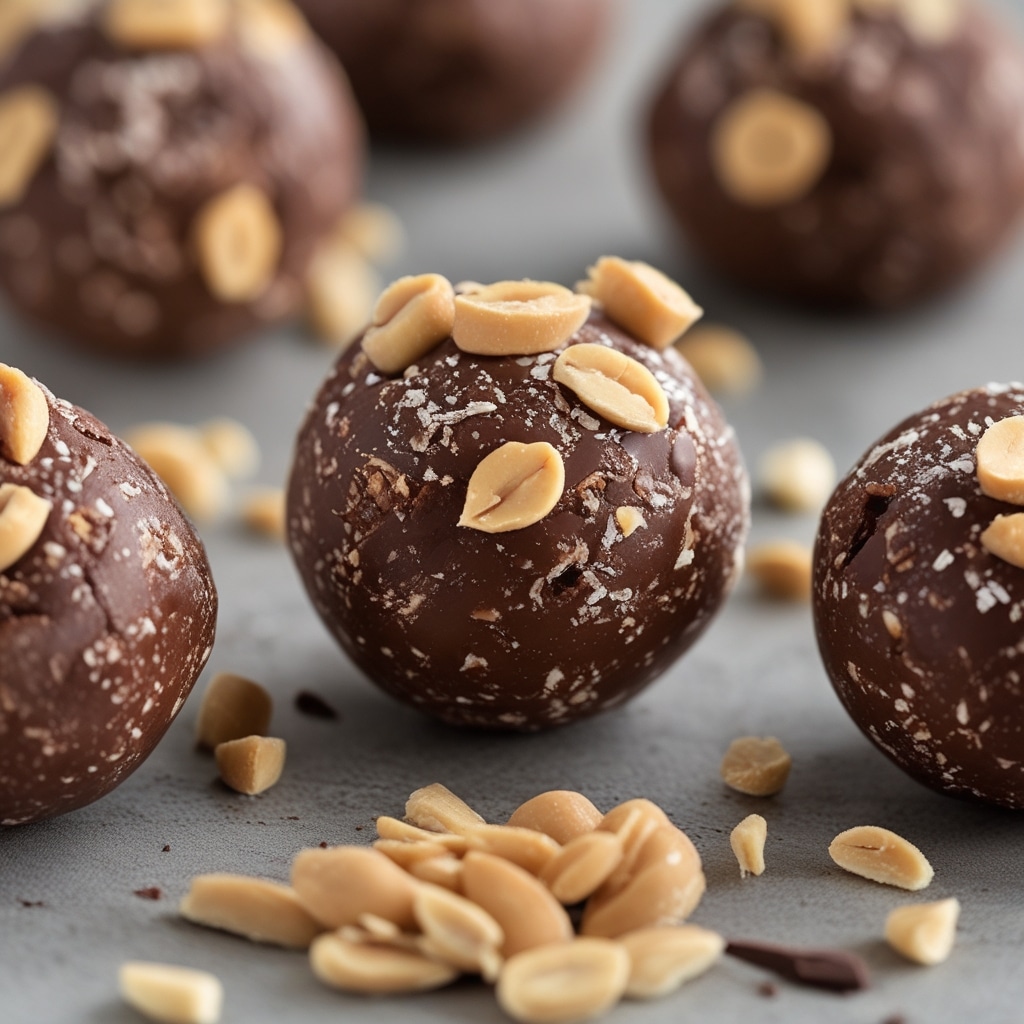 Peanut Butter Chocolate Protein Energy Balls