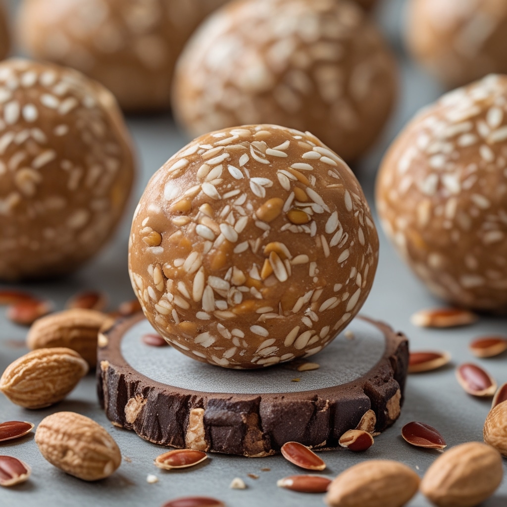 Peanut Butter Flax Seed Protein Energy Balls