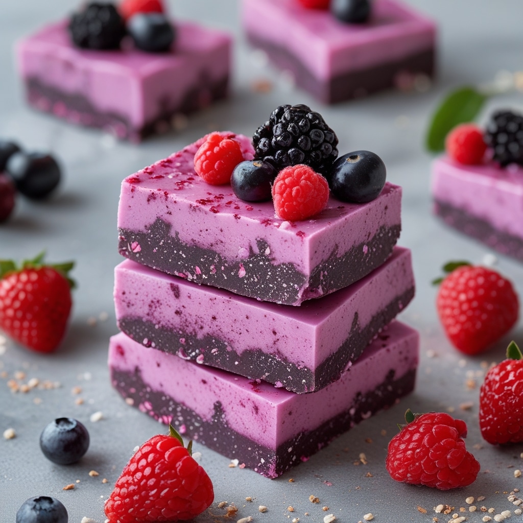 Greek Yogurt Acai Berry Frozen Bark