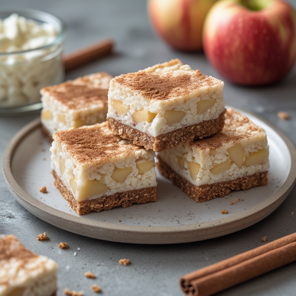 Cottage Cheese Apple Cinnamon Protein Bars