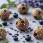 Lavender Blueberry Protein Energy Balls