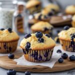 Cottage Cheese Blueberry Protein Muffins