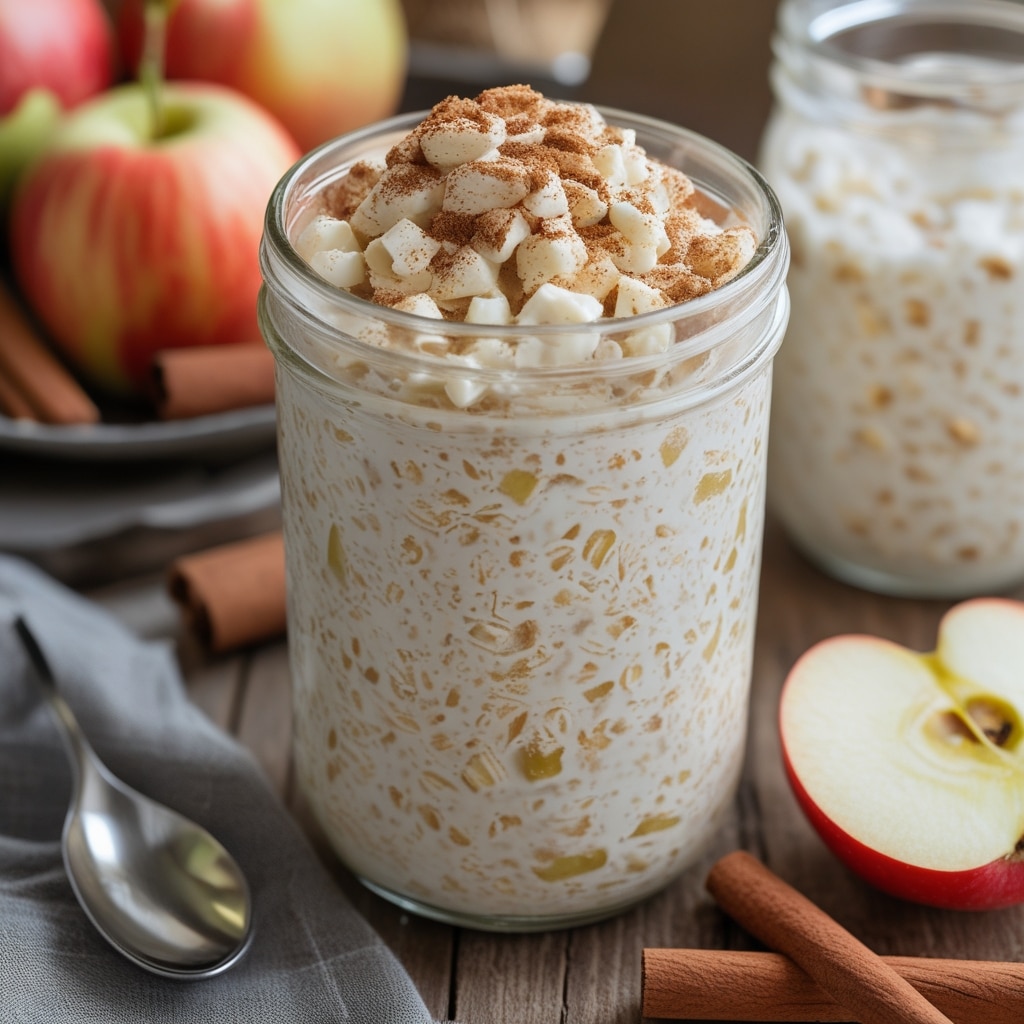 Cottage Cheese Apple Cinnamon Overnight Oats