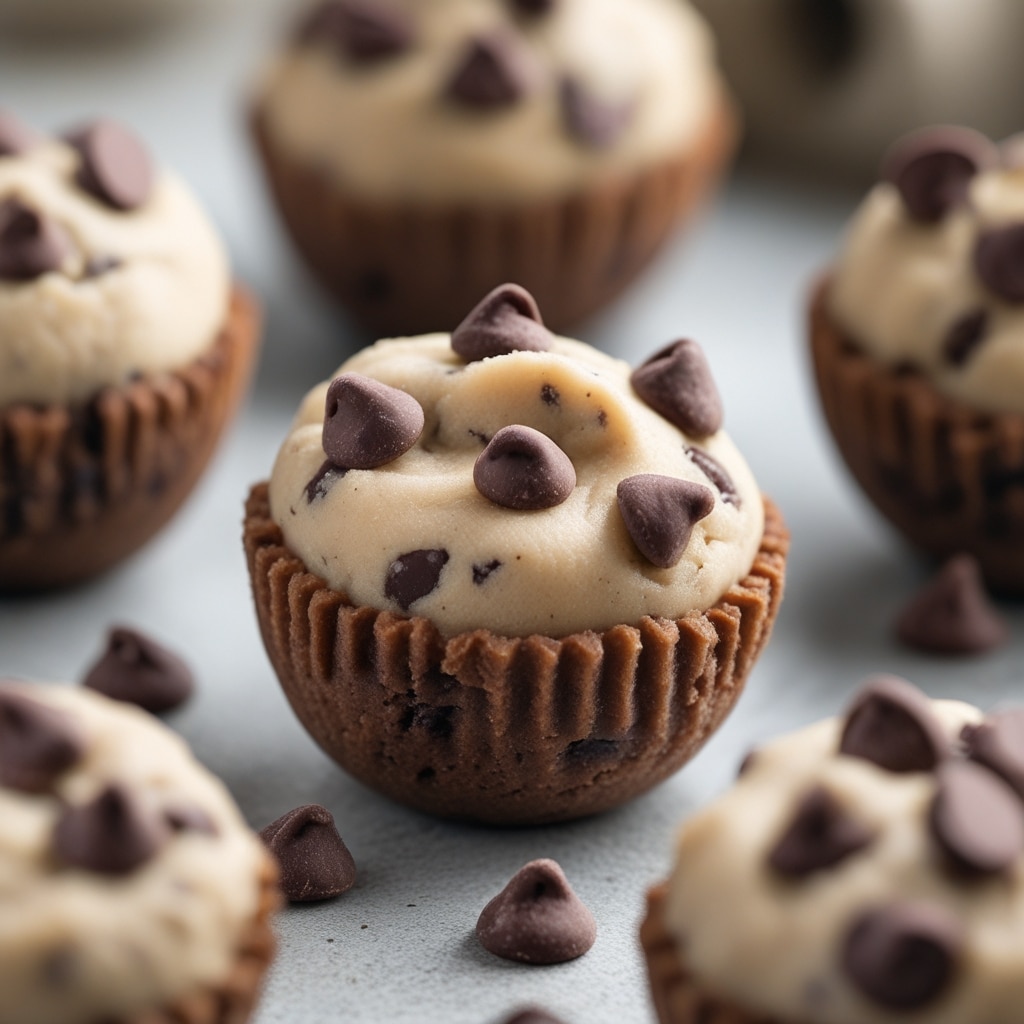 High Protein Chocolate Chip Cookie Dough Bites [No Bake]