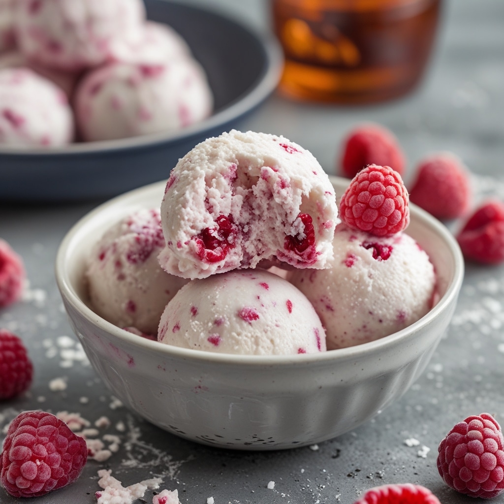 High Protein Frozen Raspberry Cottage Cheese Bites