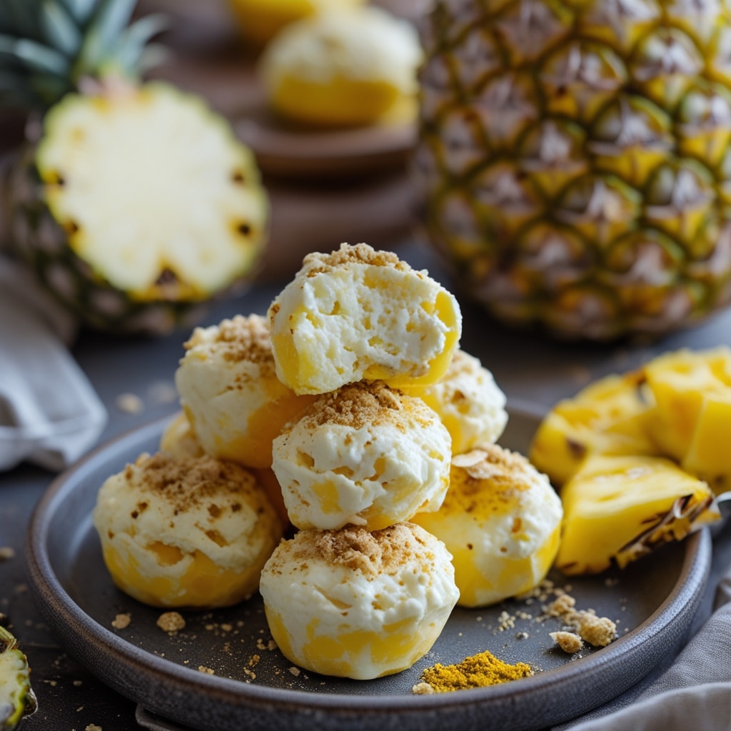Pineapple Turmeric Protein Cottage Cheese Bites