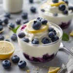 Frozen Blueberry Lemon Greek Yogurt Clusters