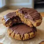 Healthy Peanut Butter Greek Yogurt Chocolate Fudge Cookies